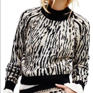 Free People Mockneck wool blend sweater